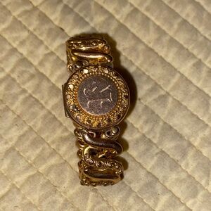SWEETHEART BRACELET / USA / 14KGF / round expandable bracelet antique